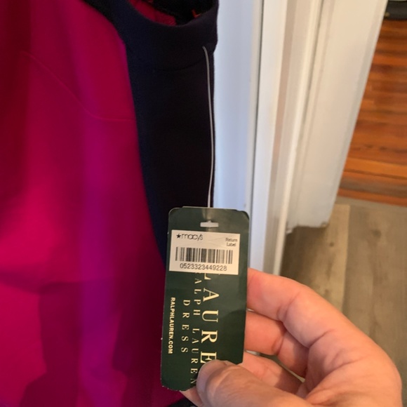 Lauren by Ralph Lauren color‎ block dress. NWT. Retail 130 - Picture 2 of 8